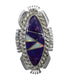 Magenta Turquoise Opal Southwest Silver Ring Size 5-1/4 TX45896